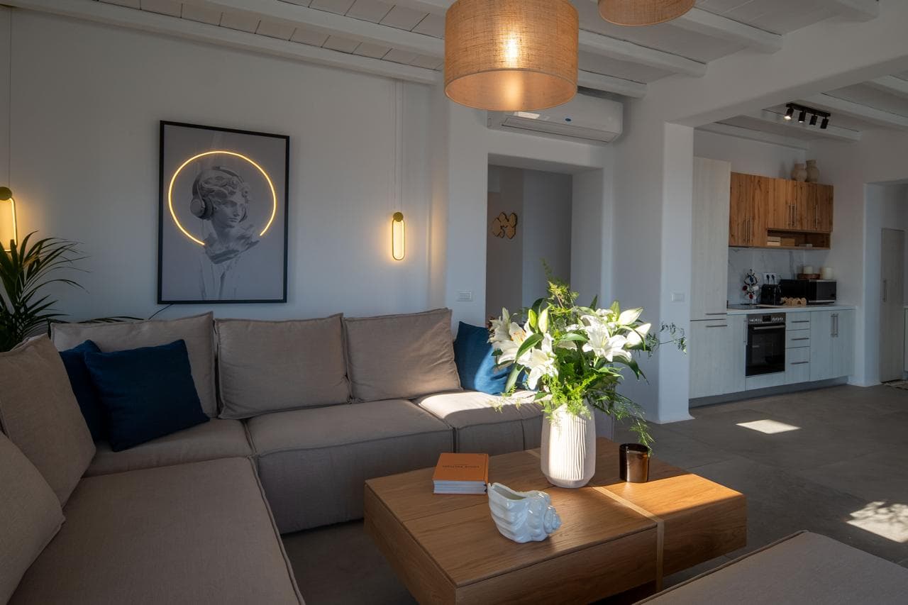 Sofa lounge with classical art details